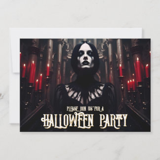 Halloween-Party - Dunkelgotische Einladung