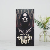 Halloween-Party - Dunkelgotische Einladung (Stehend Vorderseite)