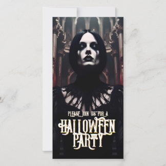 Halloween-Party - Dunkelgotische Einladung