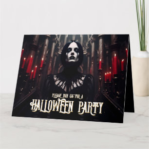 Halloween-Party - Dunkelgotische Einladung