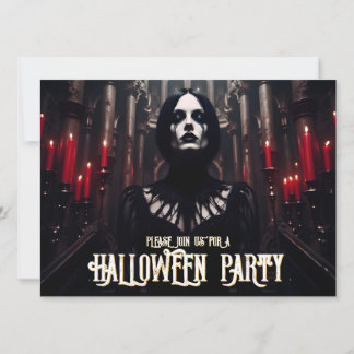 Halloween-Party - Dunkelgotische Einladung