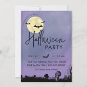 Halloween-Party einladen, Spooky Nacht Einladung (Vorderseite)
