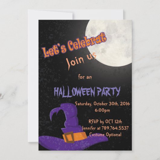 Halloween-Party Einladung (Vorderseite)