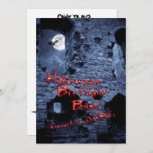 Halloween-Party Einladung (Vorne/Hinten)