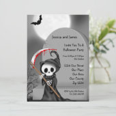 Halloween-Party Einladung (Stehend Vorderseite)