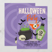 Halloween-Party Einladung (Vorne/Hinten)