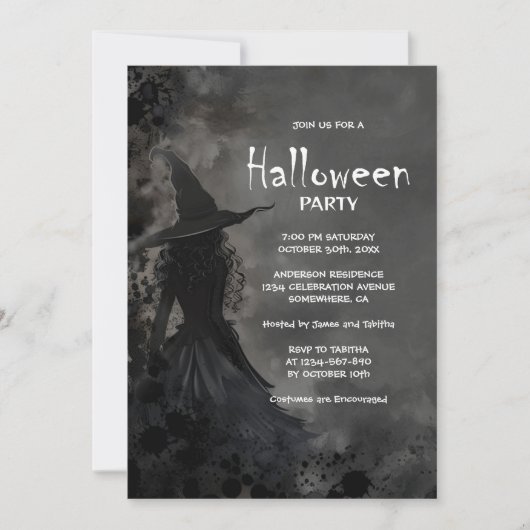 Halloween-Party Einladung (Vorderseite)