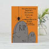 Halloween-Party Einladung (Stehend Vorderseite)