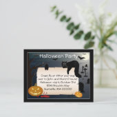 Halloween-Party Einladung (Stehend Vorderseite)