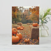 Halloween-Party-Einladung (Stehend Vorderseite)