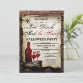 Halloween-Party Einladung (Stehend Vorderseite)