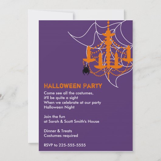 Halloween-Party Einladung (Vorderseite)