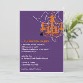 Halloween-Party Einladung (Stehend Vorderseite)