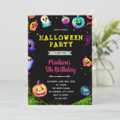 Halloween-Party Einladung (Stehend Vorderseite)