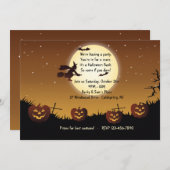 Halloween-Party Einladung (Vorne/Hinten)