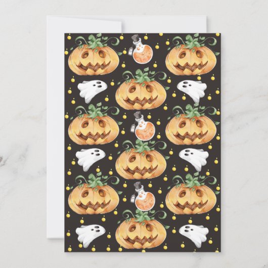 Halloween-Party Einladung (Rückseite)