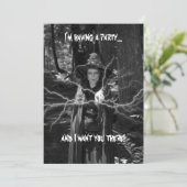 Halloween-Party Einladung (Stehend Vorderseite)