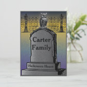 Halloween-Party Einladung (Stehend Vorderseite)