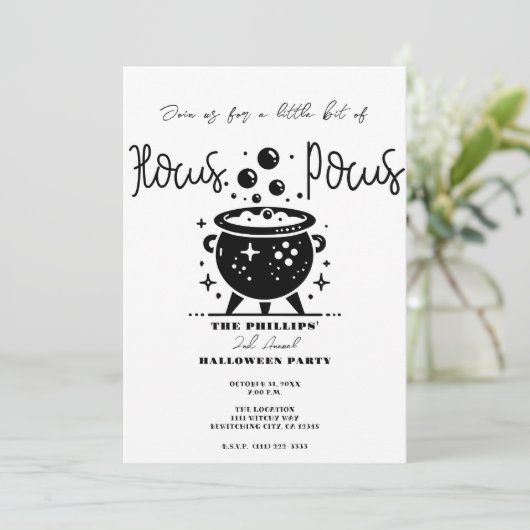 Halloween-Party Einladung (Stehend Vorderseite)