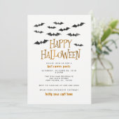 Halloween-Party Einladung (Stehend Vorderseite)