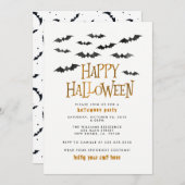 Halloween-Party Einladung (Vorne/Hinten)