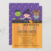 Halloween-Party Einladung (Vorne/Hinten)