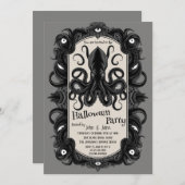 Halloween-Party Einladung (Vorne/Hinten)