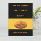 HALLOWEEN PARTY Einladung (Stehend Vorderseite)
