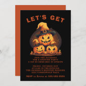 Halloween-Party Einladung (Vorne/Hinten)