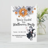 Halloween-Party Einladung (Stehend Vorderseite)