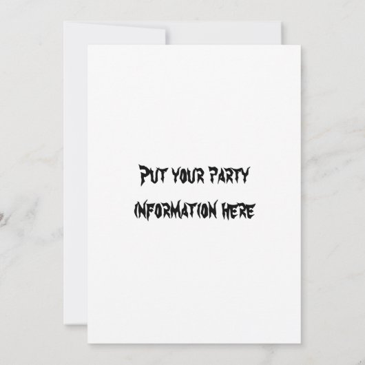 Halloween-Party Einladung (Rückseite)