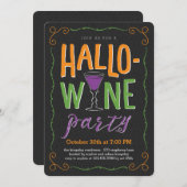 Halloween-Party Einladung (Vorne/Hinten)