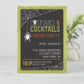 Halloween-Party Einladung (Stehend Vorderseite)