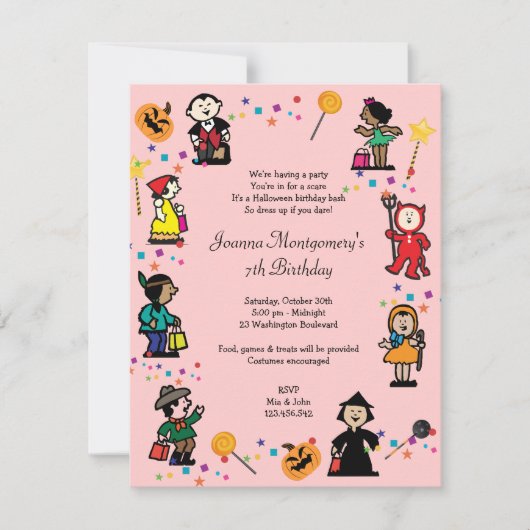 Halloween-Party Einladung (Vorderseite)