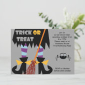 Halloween-Party Einladung (Stehend Vorderseite)