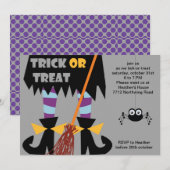 Halloween-Party Einladung (Vorne/Hinten)