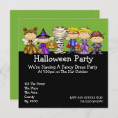 Halloween-Party Einladung (Vorne/Hinten)