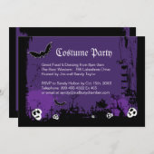 Halloween-Party Einladung (Vorne/Hinten)