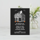 Halloween-Party Einladung (Stehend Vorderseite)