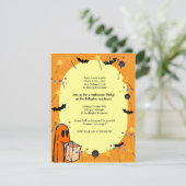 Halloween-Party Einladung (Stehend Vorderseite)