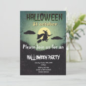 Halloween-Party Einladung (Stehend Vorderseite)