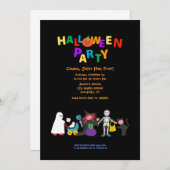 Halloween-Party Einladung (Vorne/Hinten)