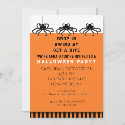 Halloween-Party Einladung (Vorderseite)