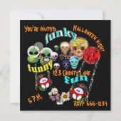 Halloween-Party Einladung (Rückseite)