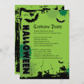 Halloween-Party Einladung (Vorne/Hinten)