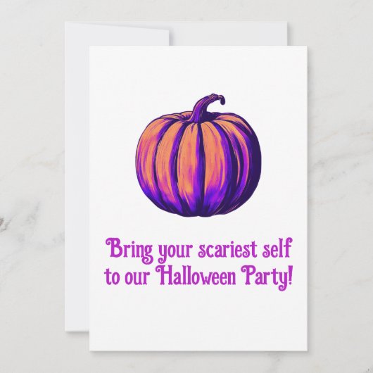 Halloween-Party Einladung (Vorderseite)