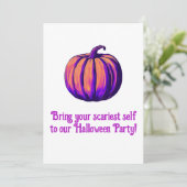 Halloween-Party Einladung (Stehend Vorderseite)