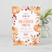 Halloween-Party Einladung (Stehend Vorderseite)