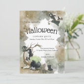 Halloween-Party Einladung (Stehend Vorderseite)