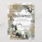 Halloween-Party Einladung (Vorne/Hinten)